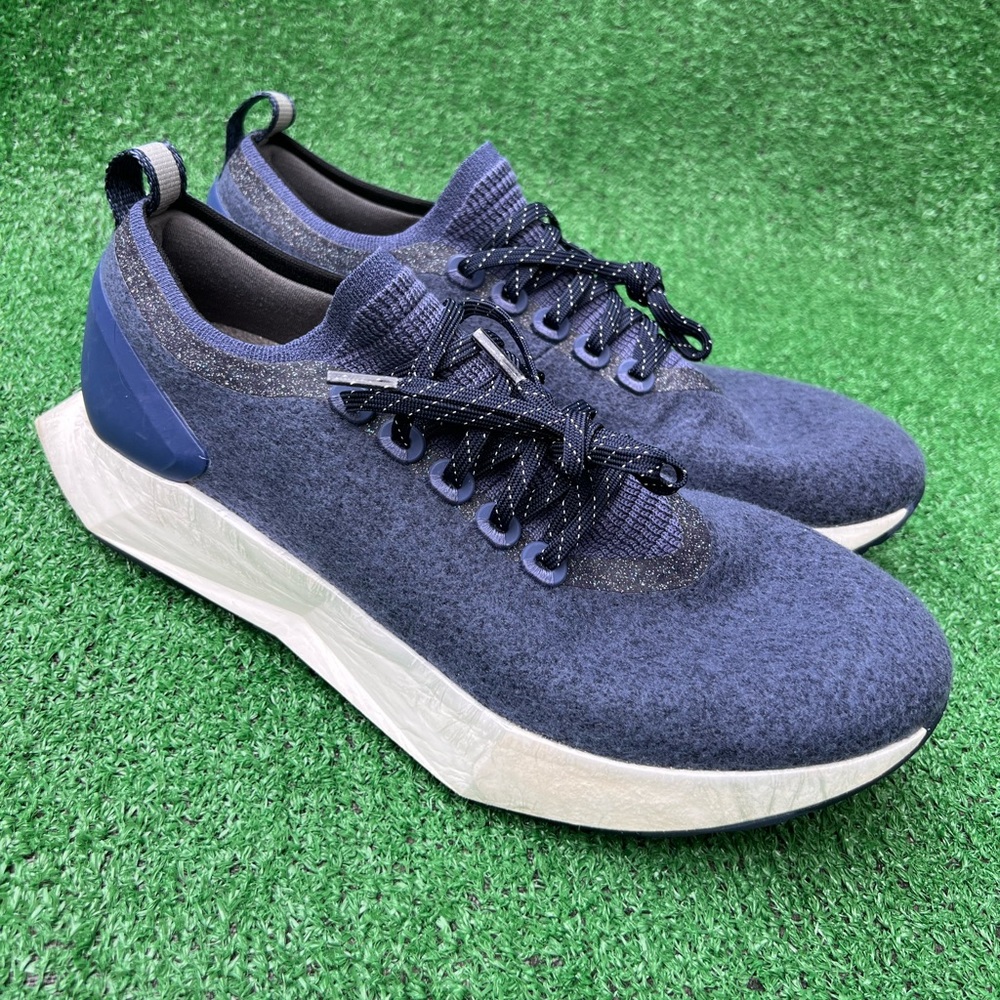 Allbirds Wool Runner Mizzles Lace Up Sneakers Hazy Indigo Blizzard Men Sz 11.5